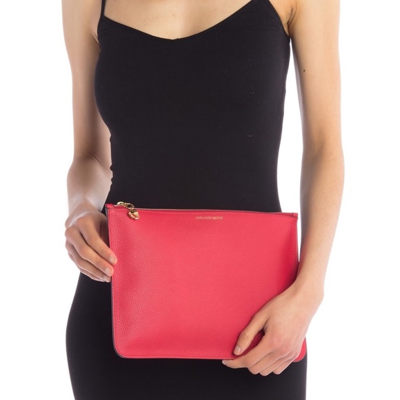 NEW Alexander McQueen Soft Grain Leather Zip Pouch - Picture 7 of 7